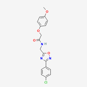 N-{[3-(4-chlorophenyl)-1,2,4-oxadiazol-5-yl]methyl}-2-(4-methoxyphenoxy)acetamide