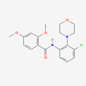 molecular formula C19H21ClN2O4 B4413301 N-[3-chloro-2-(4-morpholinyl)phenyl]-2,4-dimethoxybenzamide 