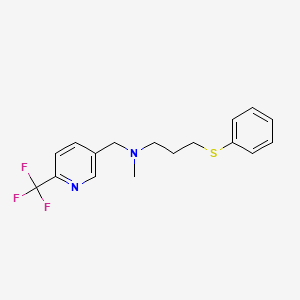 N-methyl-3-(phenylthio)-N-{[6-(trifluoromethyl)pyridin-3-yl]methyl}propan-1-amine