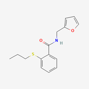 N-(2-furylmethyl)-2-(propylthio)benzamide