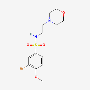 3-bromo-4-methoxy-N-[2-(4-morpholinyl)ethyl]benzenesulfonamide