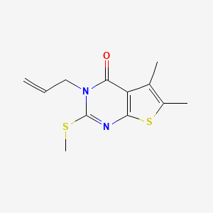 3-allyl-5,6-dimethyl-2-(methylthio)thieno[2,3-d]pyrimidin-4(3H)-one