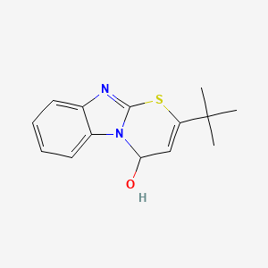 2-tert-butyl-4H-[1,3]thiazino[3,2-a]benzimidazol-4-ol