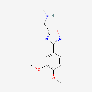 1-[3-(3,4-dimethoxyphenyl)-1,2,4-oxadiazol-5-yl]-N-methylmethanamine