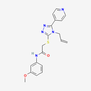 molecular formula C19H19N5O2S B4413512 2-{[4-allyl-5-(4-pyridinyl)-4H-1,2,4-triazol-3-yl]thio}-N-(3-methoxyphenyl)acetamide 