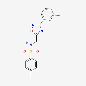 4-methyl-N-{[3-(3-methylphenyl)-1,2,4-oxadiazol-5-yl]methyl}benzenesulfonamide