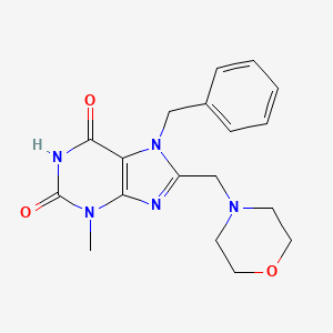 7-benzyl-3-methyl-8-(4-morpholinylmethyl)-3,7-dihydro-1H-purine-2,6-dione