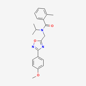 N-isopropyl-N-{[3-(4-methoxyphenyl)-1,2,4-oxadiazol-5-yl]methyl}-2-methylbenzamide