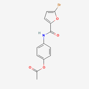 4-[(5-bromo-2-furoyl)amino]phenyl acetate