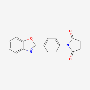 1-[4-(1,3-benzoxazol-2-yl)phenyl]-2,5-pyrrolidinedione