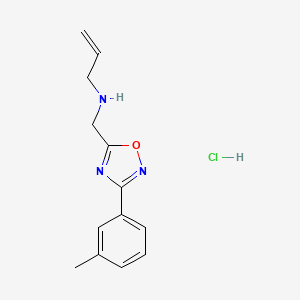 N-{[3-(3-methylphenyl)-1,2,4-oxadiazol-5-yl]methyl}-2-propen-1-amine hydrochloride