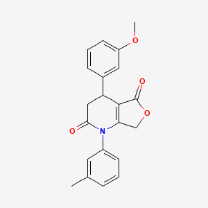 4-(3-methoxyphenyl)-1-(3-methylphenyl)-4,7-dihydrofuro[3,4-b]pyridine-2,5(1H,3H)-dione