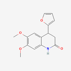 4-(2-furyl)-6,7-dimethoxy-3,4-dihydro-2(1H)-quinolinone