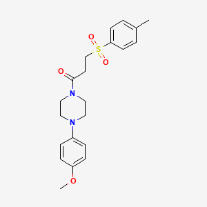 1-(4-methoxyphenyl)-4-{3-[(4-methylphenyl)sulfonyl]propanoyl}piperazine