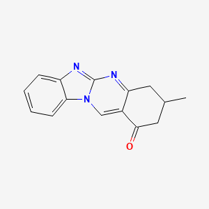 3-methyl-3,4-dihydrobenzimidazo[2,1-b]quinazolin-1(2H)-one