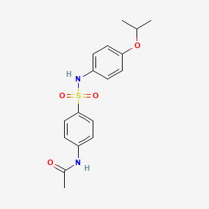 molecular formula C17H20N2O4S B4413684 N-(4-{[(4-isopropoxyphenyl)amino]sulfonyl}phenyl)acetamide 