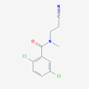 2,5-dichloro-N-(2-cyanoethyl)-N-methylbenzamide