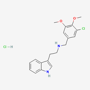 molecular formula C19H22Cl2N2O2 B4413714 N-(3-chloro-4,5-dimethoxybenzyl)-2-(1H-indol-3-yl)ethanamine hydrochloride 