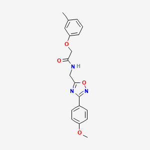 molecular formula C19H19N3O4 B4413763 N-{[3-(4-methoxyphenyl)-1,2,4-oxadiazol-5-yl]methyl}-2-(3-methylphenoxy)acetamide 