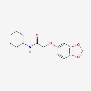 2-(1,3-benzodioxol-5-yloxy)-N-cyclohexylacetamide