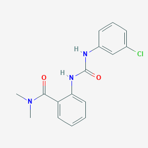 2-({[(3-chlorophenyl)amino]carbonyl}amino)-N,N-dimethylbenzamide