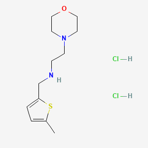 molecular formula C12H22Cl2N2OS B4413837 N-[(5-methyl-2-thienyl)methyl]-2-(4-morpholinyl)ethanamine dihydrochloride 