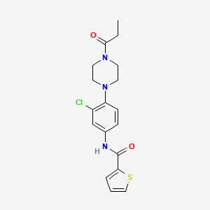 N-[3-chloro-4-(4-propionyl-1-piperazinyl)phenyl]-2-thiophenecarboxamide