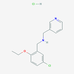 molecular formula C15H18Cl2N2O B4413860 (5-chloro-2-ethoxybenzyl)(3-pyridinylmethyl)amine hydrochloride 