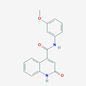 2-hydroxy-N-(3-methoxyphenyl)-4-quinolinecarboxamide