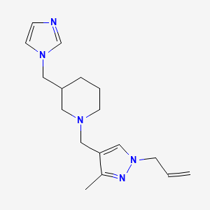 1-[(1-allyl-3-methyl-1H-pyrazol-4-yl)methyl]-3-(1H-imidazol-1-ylmethyl)piperidine