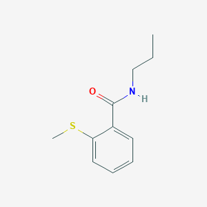 molecular formula C11H15NOS B4413921 2-(methylthio)-N-propylbenzamide 