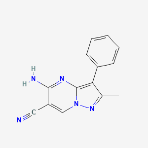 5-amino-2-methyl-3-phenylpyrazolo[1,5-a]pyrimidine-6-carbonitrile