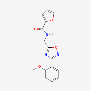 molecular formula C15H13N3O4 B4413961 N-{[3-(2-methoxyphenyl)-1,2,4-oxadiazol-5-yl]methyl}-2-furamide 