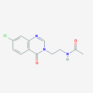 molecular formula C12H12ClN3O2 B4413971 N-[2-(7-chloro-4-oxoquinazolin-3(4H)-yl)ethyl]acetamide 