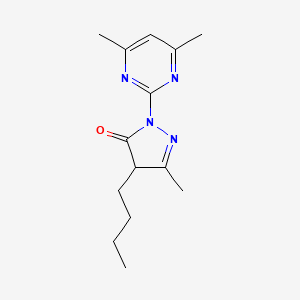 molecular formula C14H20N4O B4413992 4-butyl-2-(4,6-dimethyl-2-pyrimidinyl)-5-methyl-2,4-dihydro-3H-pyrazol-3-one 