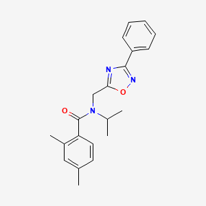 N-isopropyl-2,4-dimethyl-N-[(3-phenyl-1,2,4-oxadiazol-5-yl)methyl]benzamide