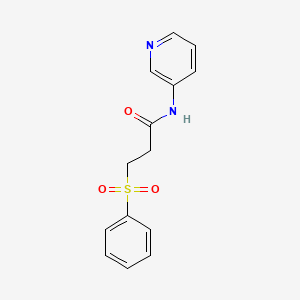 3-(phenylsulfonyl)-N-3-pyridinylpropanamide