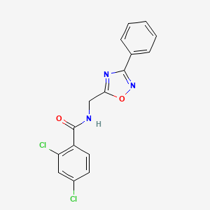 molecular formula C16H11Cl2N3O2 B4414063 2,4-dichloro-N-[(3-phenyl-1,2,4-oxadiazol-5-yl)methyl]benzamide 