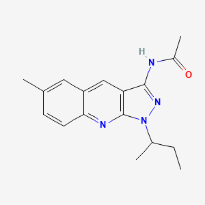 N-(1-sec-butyl-6-methyl-1H-pyrazolo[3,4-b]quinolin-3-yl)acetamide