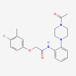 N-[2-(4-acetyl-1-piperazinyl)phenyl]-2-(4-chloro-3-methylphenoxy)acetamide