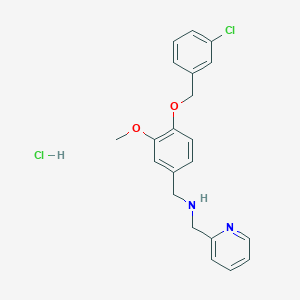 {4-[(3-chlorobenzyl)oxy]-3-methoxybenzyl}(2-pyridinylmethyl)amine hydrochloride