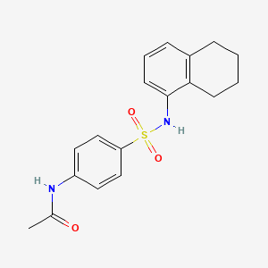 N-{4-[(5,6,7,8-tetrahydro-1-naphthalenylamino)sulfonyl]phenyl}acetamide