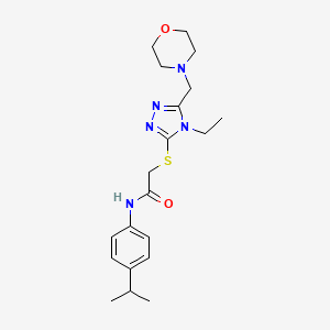 2-{[4-ethyl-5-(4-morpholinylmethyl)-4H-1,2,4-triazol-3-yl]thio}-N-(4-isopropylphenyl)acetamide