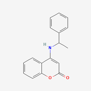 4-[(1-phenylethyl)amino]-2H-chromen-2-one