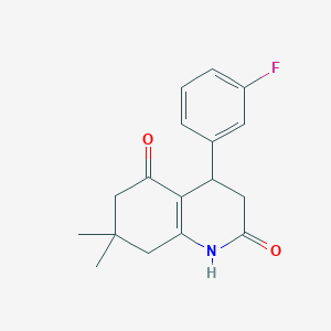 4-(3-fluorophenyl)-7,7-dimethyl-4,6,7,8-tetrahydro-2,5(1H,3H)-quinolinedione