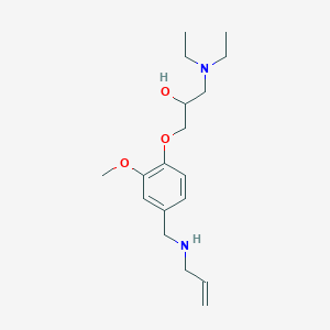 molecular formula C18H30N2O3 B4414246 1-{4-[(allylamino)methyl]-2-methoxyphenoxy}-3-(diethylamino)-2-propanol 