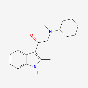 2-[cyclohexyl(methyl)amino]-1-(2-methyl-1H-indol-3-yl)ethanone