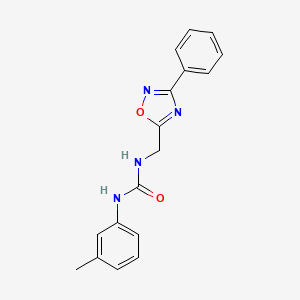 N-(3-methylphenyl)-N'-[(3-phenyl-1,2,4-oxadiazol-5-yl)methyl]urea