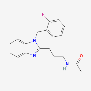 N-{3-[1-(2-fluorobenzyl)-1H-benzimidazol-2-yl]propyl}acetamide