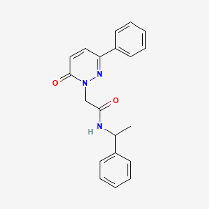 molecular formula C20H19N3O2 B4414326 2-(6-oxo-3-phenyl-1(6H)-pyridazinyl)-N-(1-phenylethyl)acetamide CAS No. 55902-29-9